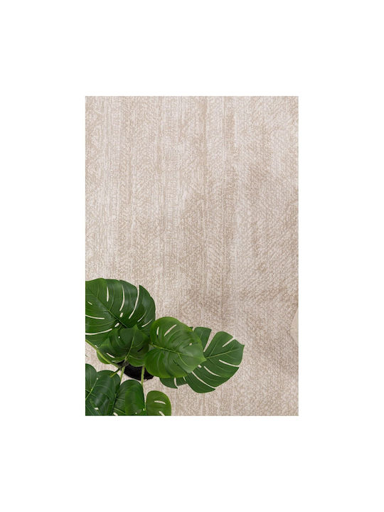 Royal Carpet Solid 1391 Teppich Rechteckig Synthetisch,Polyester/Cotton/Leather Cream