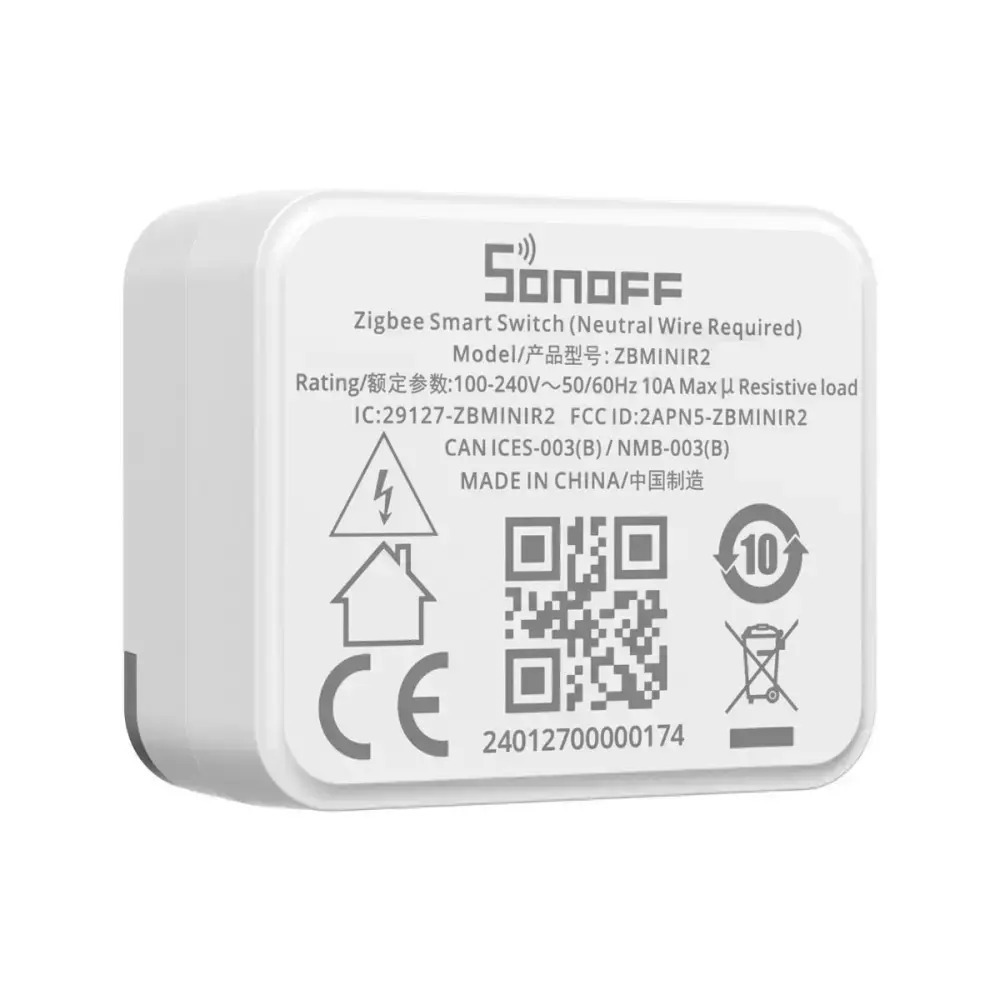 Sonoff Zbmini Extreme Smart Switch ZigBee 10A (με Ουδέτερο)