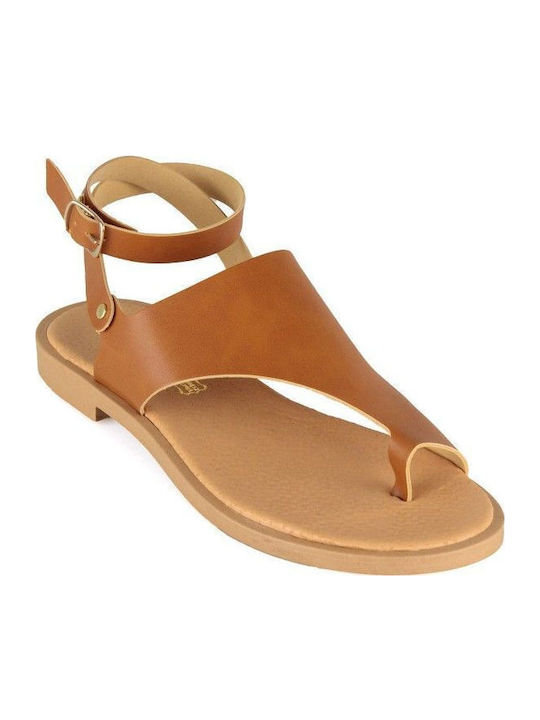 Camel Sandale Casual Damă din Piele Handmade