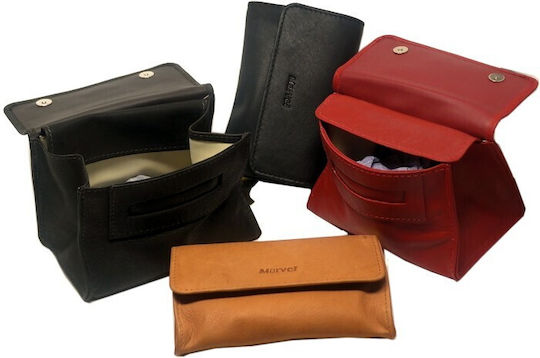 Marvel Lederne Tabaktasche in mit Verschluss Smoke box Brown