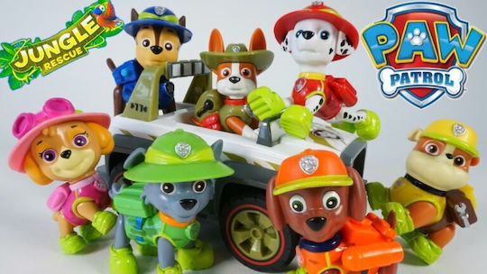Paw Patrol Jungle Rescue Miniature Toy 8 Pcs Xz-868