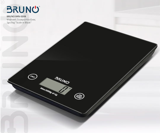 Bruno Digital Kitchen Scale up to 5kg Black