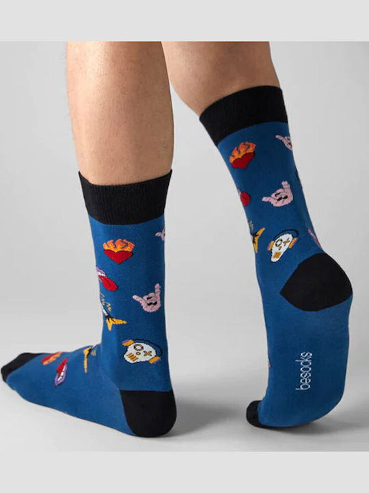Besocks Herren Socken Blue. 1Pack