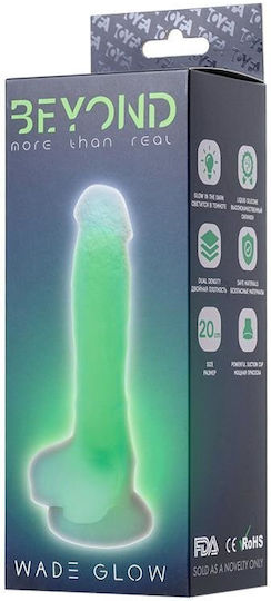ToyFa Ρεαλιστικό Dildo με Όρχεις και Βεντούζα Πράσινο