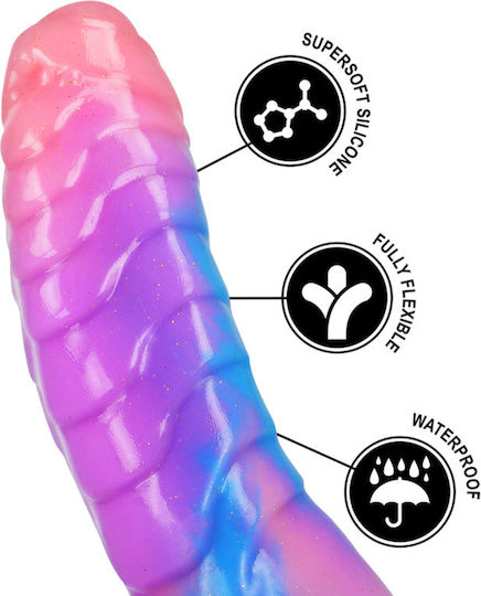 Epic Ρεαλιστικό Dildo με Όρχεις και Βεντούζα Μπλε 18cm