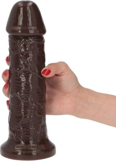 Toyz4lovers Leone Реалистично дилдо Със смукателна чашка Кафяв 25см