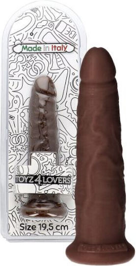 Toyz4lovers Marco Glass Dildo With Suction Cup Brown 19.5cm