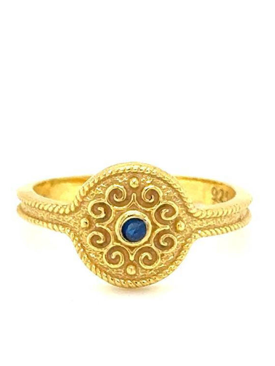 Drandakis Women's Gold Plated Silver Ring Drandakis Women's Gold Plated Silver Ring