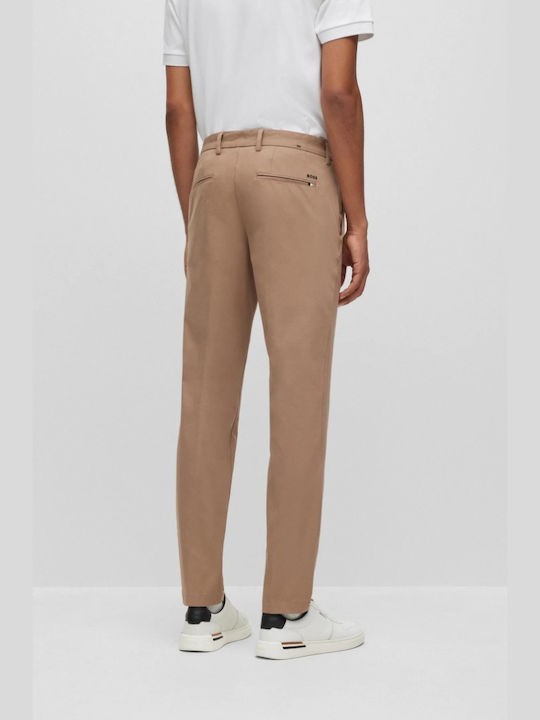 Hugo Boss Kaito Trousers Chino in Slim Fit Beige