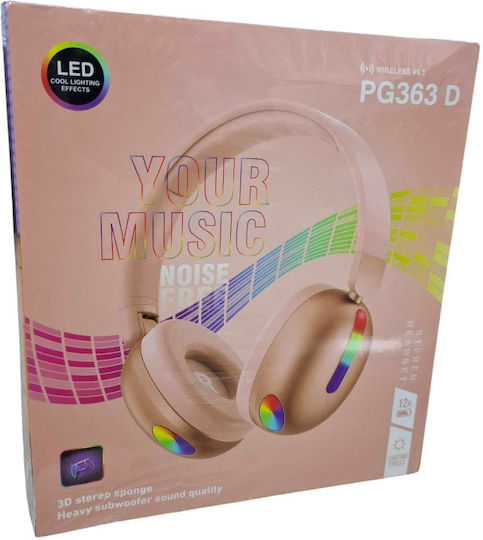 PG363 D Wireless Bluetooth On Ear Headphones with 5 hours of Operation Rose Gold 740363_rgo