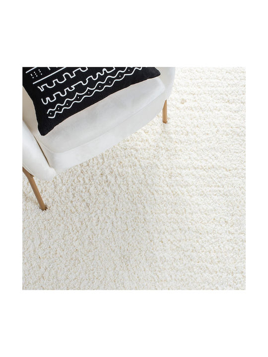 Saray Home Velvet Χαλί Ορθογώνιο Shaggy Ιβουάρ 160x230cm