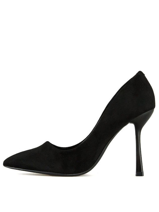 Black Suede Pointed Pump