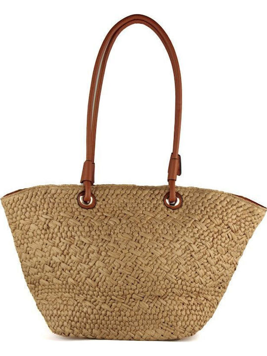 Silia D Сламена Плажна чанта Бежов bag-wh335 (bg)
