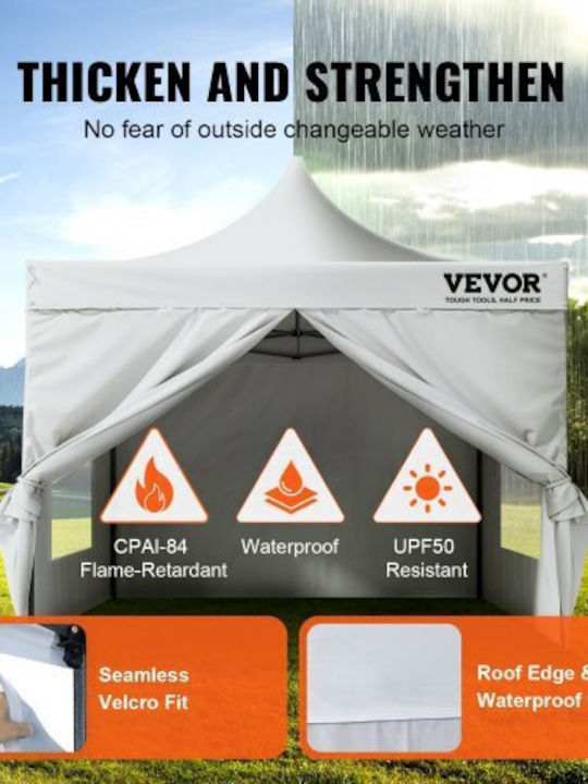 Vevor Tenda laterală Terasă Alb x3.048m
