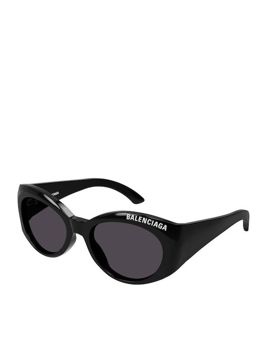 Balenciaga Γυαλιά Ηλίου Μαύρα με Κοκκάλινο Σκελετό