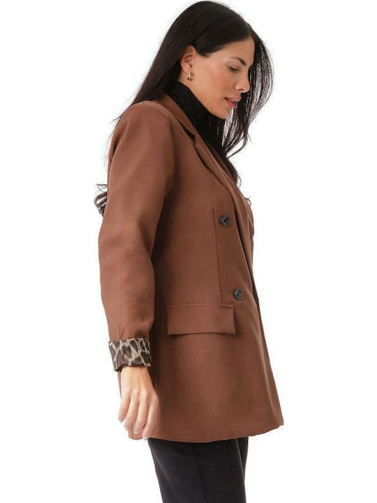 Silia D Women's Blazer Brown