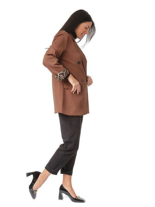 Silia D Women's Blazer Brown