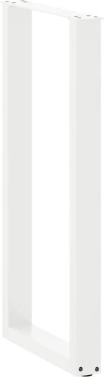 Vidaxl Coffee Table Legs U-Shaped 2 Pcs White 50x 100-101 Cm White