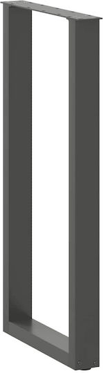 Vidaxl Couchtischbeine U-Form 2 Stk. Anthrazit 50 x 100-101 cm Anthrazit