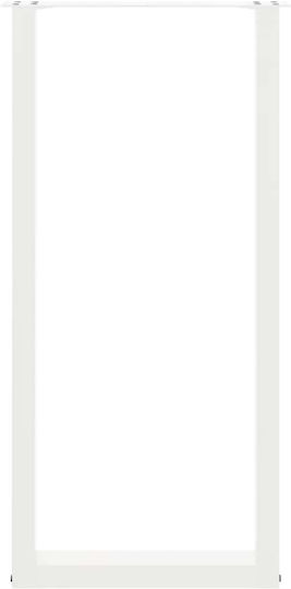 Vidaxl Coffee Table Legs U-Shaped 2 Pcs White 50x 100-101 Cm White