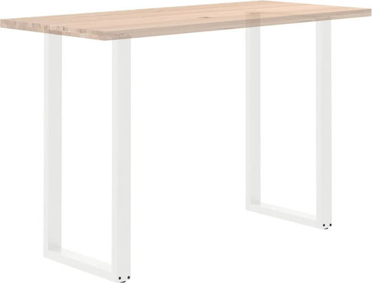 Vidaxl Coffee Table Legs U-Shaped 2 Pcs White 60x 110-111 Cm White