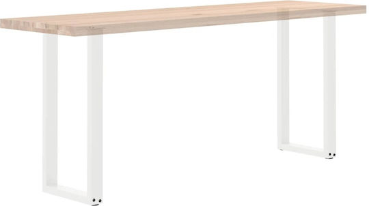 Vidaxl Coffee Table Legs U-Shaped 2 Pcs White 38x72-73 Cm White