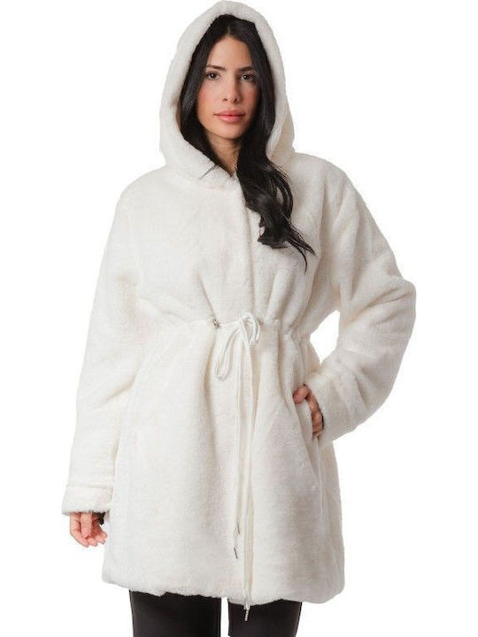 Women's Short Fur White