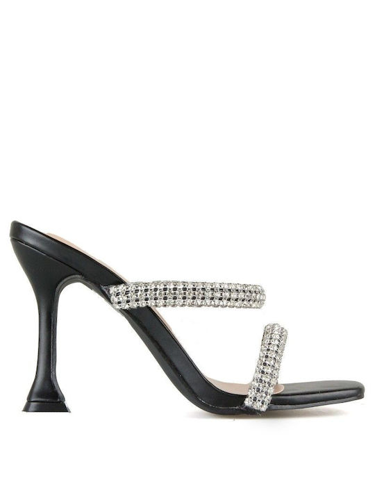 Silia D Women's Sandals with Strass Black