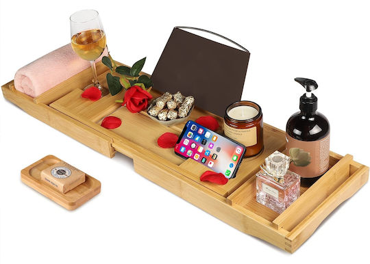 Bamboo Bathtub Shelf Halia