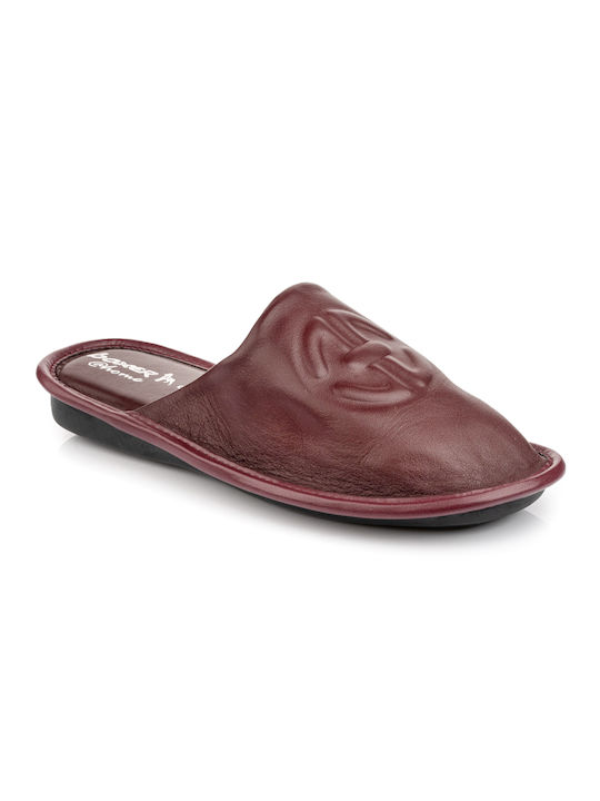 Boxer Slippers Burgundy