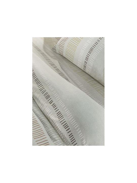 Guy Laroche Duvet Cover Set Cotton Queen with 2 Pillowcases 225x245 Nuvola Mint