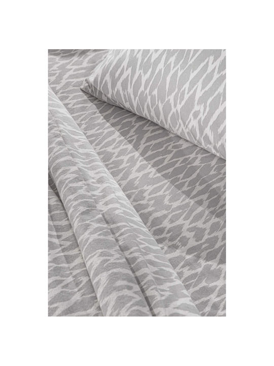 Guy Laroche Duvet Cover Set Cotton Queen with 2 Pillowcases 225x245 Magma Silver