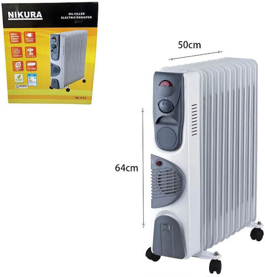 Nikura HY-C3-F Öl-Heizkörper mit 11 Rippen 2500W