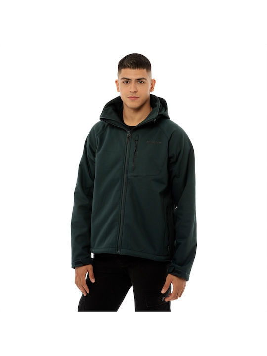 Geacă Softshell Iarna Waterproof Cu Protecție Împotriva Vântului Verde Închis