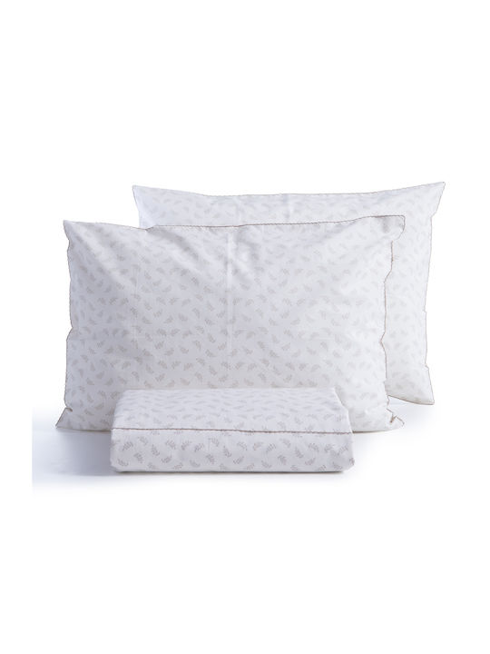 Nef-Nef Homeware Bettbezug-Set Übergröße mit 2 Kissenbezügen 240x230 Amaranda Beige