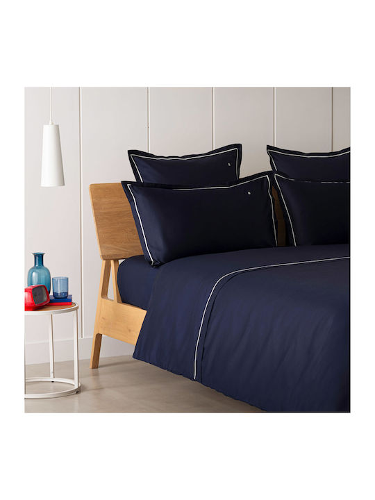 Tommy Hilfiger Bettbezug Baumwollsatin Übergröße 240x220 Arthur Navy / White