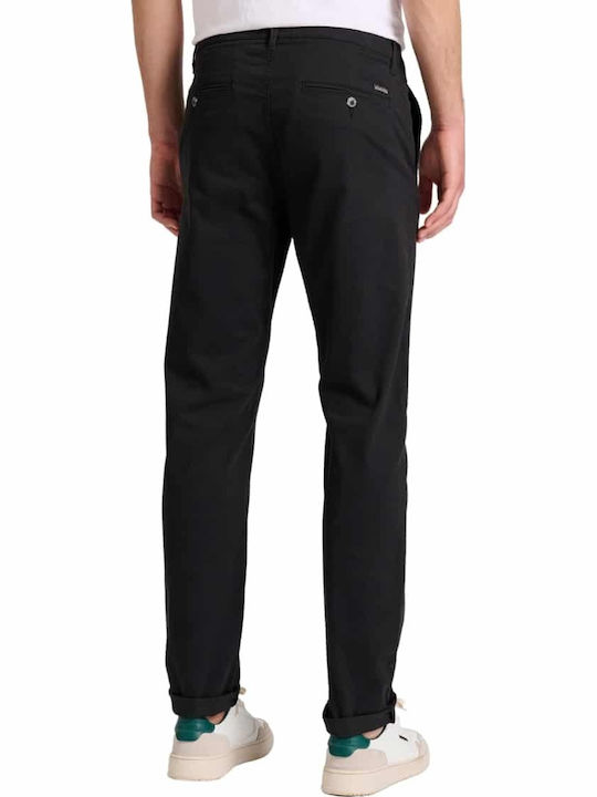 Trousers Chino Elastic in Regular Fit Black