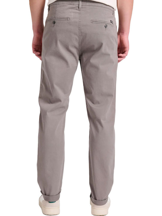 Trousers Chino Elastic in Regular Fit Grey