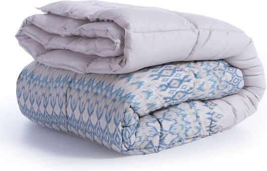 Nef-Nef Homeware Σετ Παπλωματοθήκη Βαμβακερή Υπέρδιπλη με 2 Μαξιλαροθήκες 240x230cm Avion Beige