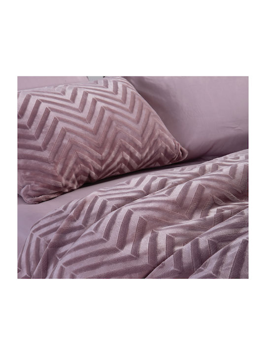 Nef-Nef Homeware Bettbezug-Set Einzelbett mit Kissenbezug 160x220 Carmen Rose (036422)