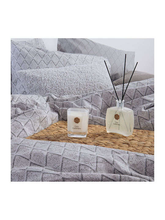 Nef-Nef Homeware Duvet Cover Set Flannel Queen with 2 Pillowcases 240x230 Torredo Grey