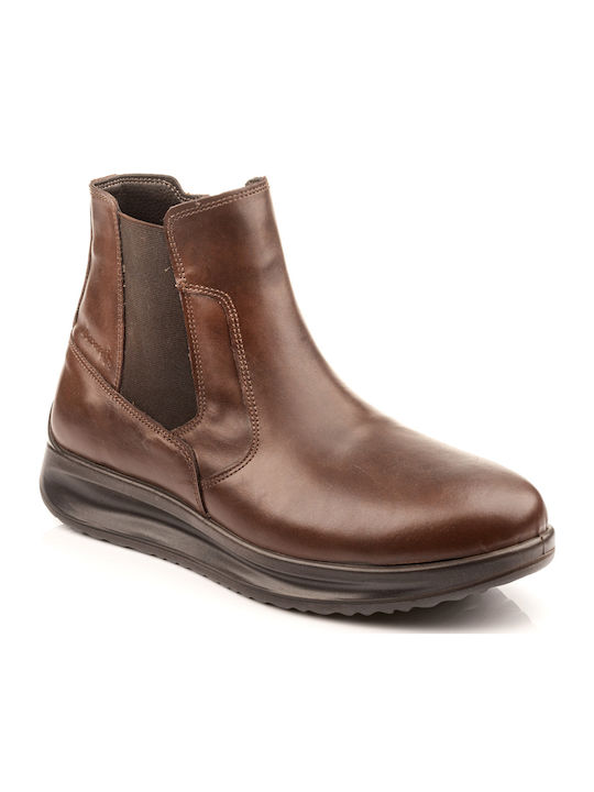 Leather Brown Men's Boots