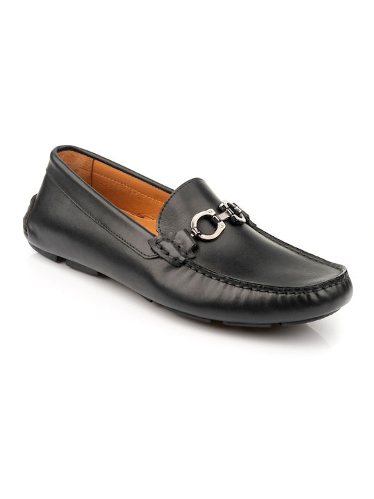 Boxer Men's Leather Loafers Black