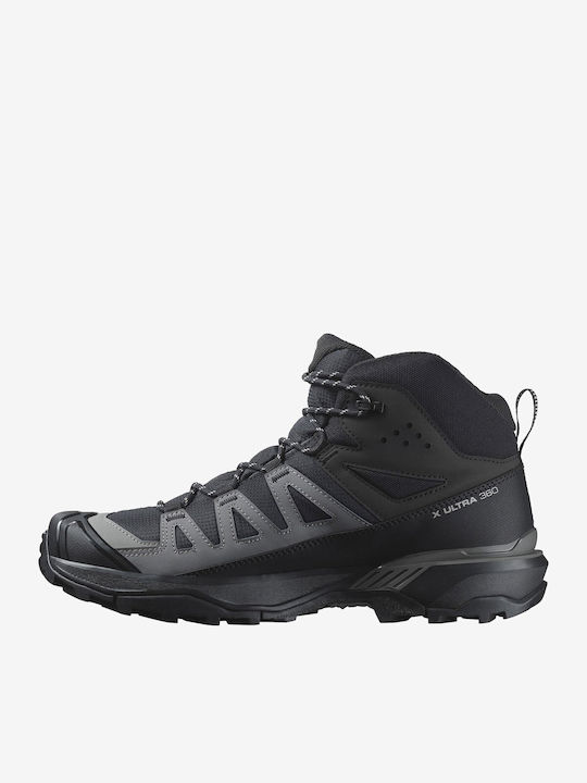 Salomon X Ultra 360 Mid Men's Waterproof Hiking Boots with Gore-Tex Membrane Black