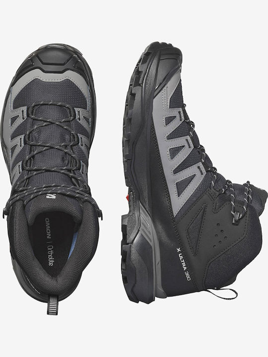 Salomon X Ultra 360 Mid Men's Waterproof Hiking Boots with Gore-Tex Membrane Black