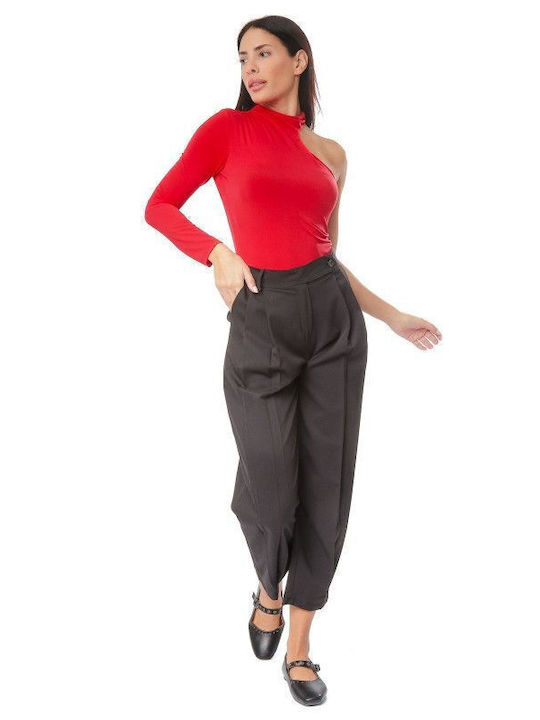 One Shoulder Bodysuit Red