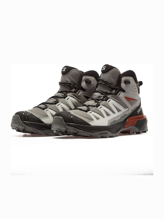 Salomon X Ultra 360 Mid GTX Men's Hiking Waterproof Boots with Gore-Tex Membrane Gray