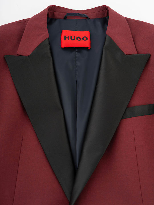 Hugo Boss Henry Men's Suit Jacket Dark Pink