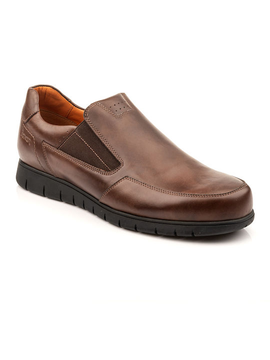 Boxer Men's Leather Casual Shoes Brown