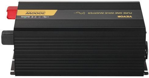 Vevor Inverter Αυτοκινήτου Καθαρού Ημιτόνου 3000W για Μετατροπή 12V DC σε 230V AC
